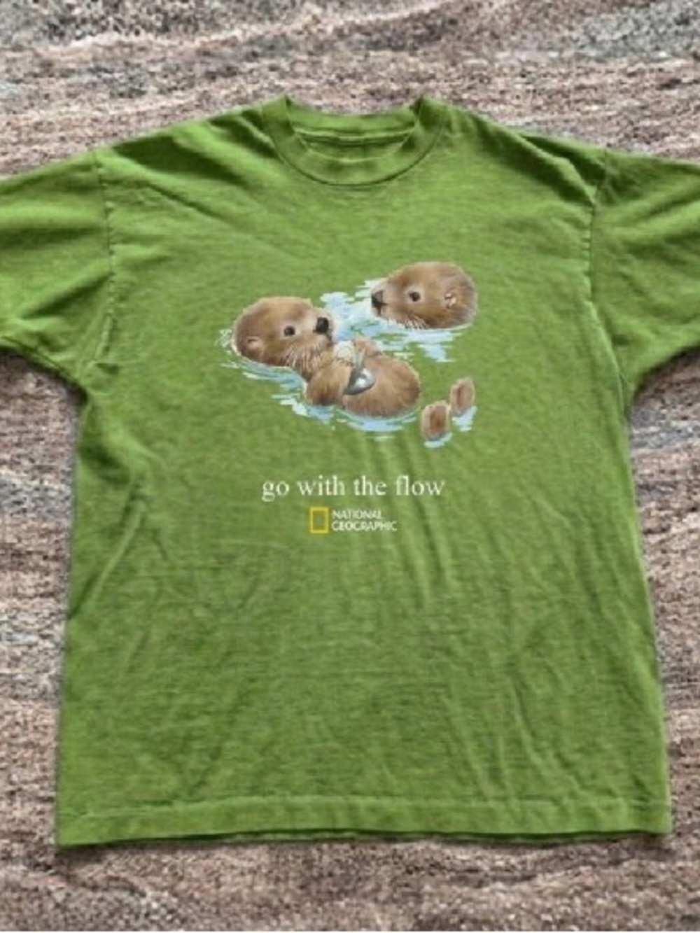 Gildan Olive Green Otter Graphic Tee
